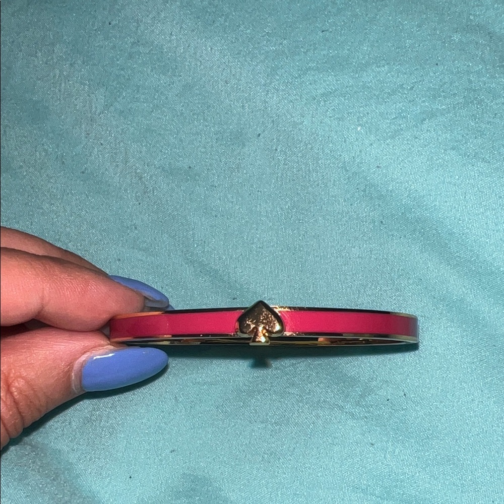 Kate Spade Hot Pink and Gold Bangle Watch